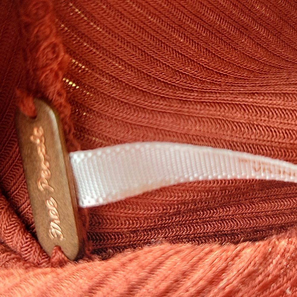 NWT, FREE PEOPLE COWBOY MED TOP in Rust color - Picture 11 of 14